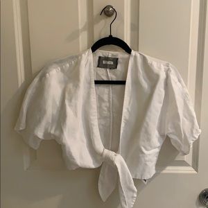 Reformation wrap crop top